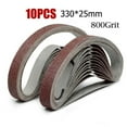 thumbnail image 1 of Chendee 10Pcs 25*330Mm Sanding Belt 40-1000Grit Grinding And Polishing For Angle Grinder,800#, 1 of 5