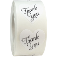 thumbnail image 1 of Thank You Stickers Heart Shape White Labels 1 Inch Hearts 500 Adhesive Stickers, 1 of 1