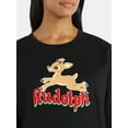 thumbnail image 4 of Rudolph The Red Nosed Reindeer Women’s Christmas Graphic Sweatshirt, Sizes XXS-XXL, 4 of 5