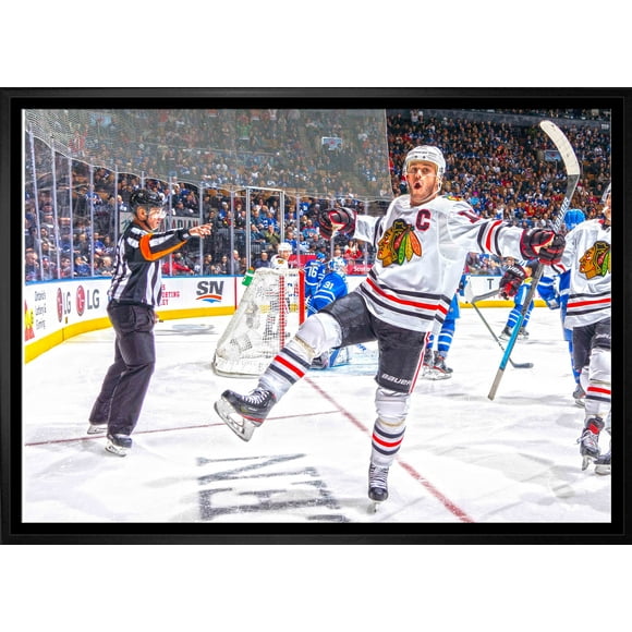 Jonathan Toews Chicago Blackhawks Framed 20x29 Goal Celebration Canvas