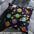 thumbnail image 2 of Manfei Watercolor Planets Fabric by the Yard (1 Yard) for Kids Boys, Outer Space Rocket Decorative Fabric by the Yard, Universe Celestial Sewing & Crafting Fabric, 2 of 6