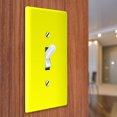 thumbnail image 3 of WIRESTER 1-Gang Toggle Light Switch Wall Plate/Switch Plate Cover, Solid Yellow, 3 of 6