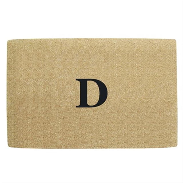 Nedia Home O2133E Heavy Duty Coir Mat - 24 In. x 57 In. No Border- Monogrammed E