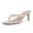 milky white, variant on Women's Kitten Heel Flip Flops Slip On Thong Slide Sandals Comfortable Summer Beach Shoes