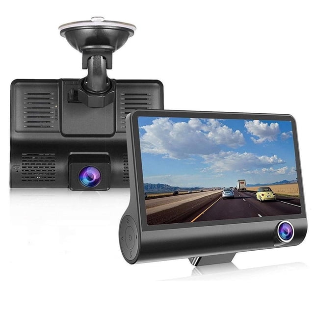 HLONK 360° Dash Cam Front and Rear Inside 3 Channel FHD 1080P Wi-Fi APP Control Car Camera Front 1080P*3 Dash Camera for Cars Night Vision 24H Parking Mode Reverse Image Monitoring