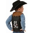 thumbnail image 3 of Big Time Rodeo 5056401-L Gilet Costume de Taureau pour Jeunes, Noir - Grand, 3 of 3