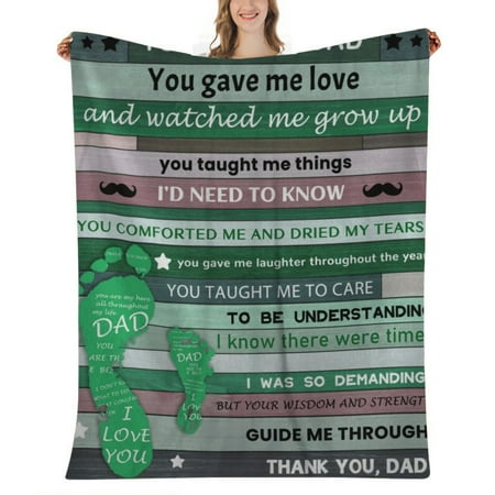 

Birthday Gifts for Dad Dad Birthday Gifts Father s Day Dad Gifts from Daughter Valentines Day Gifts for Dad I Love You Dad Soft Sunflower Pillow Blanket 59x79 (#076)