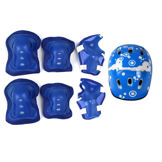 Juego de 7 piezas de casco protector para niños, patines, patinete de equilibrio y patinaje sobre ruedas