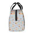 thumbnail image 4 of Orange Cat Fall Leaf Lunch Bag Thick Aluminum Foil Tote Cooler for Women Work Picnic Gift, 4 of 7