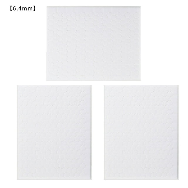 3 Feuilles de Ruban en Mousse Double Face, Coussin en Mousse Hexagonal, Accessoire d'Artisanat pour Scrapbooking, 720 Pcs, 6,4 mm