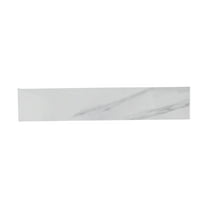 Carrara White Sidesplash for Bathroom Vanity Top - 22x4 Inch, 4" Backsplash, Sintered Stone, Veined Finish - Modern Bathroom Upgrade White Marble   American Design