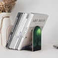 thumbnail image 4 of Sikiie Green Night Sky Moon Branches Bookends 1 Pair, Wood Bookends for Shelves, Book Ends for Shelves, Book Shelf Holder for Home Office, 4 of 7