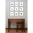 thumbnail image 2 of The Stupell Home Decor Collection Map Animal Adventure Safari by Daphne Polselli, 9pc Canvas Wall Art Set, 2 of 3