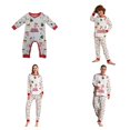 thumbnail image 5 of GYRATEDREAM Christmas Family Pajamas Sets, Christmas Family Matching Pajamas Sleepwear, Xmas Holiday Cartoon Christmas Tree Print Family Pjs Jammies Nightwear Loungewear for 3M-4XL, 5 of 5