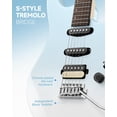 thumbnail image 2 of Guitarra eléctrica Donner DMT-66 99 cm con funda para principiantes, color azul, 2 of 9