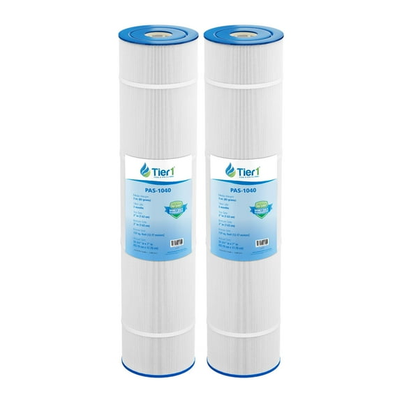 Tier1 Pool & Spa Filter Cartridge 2-pk | Replacement for Hayward CX1380RE, Star Clear Plus C7490, Filbur FC-1297, Pleatco PA137, C-7490 and More | 137 sq ft Pleated Fabric Filter Media