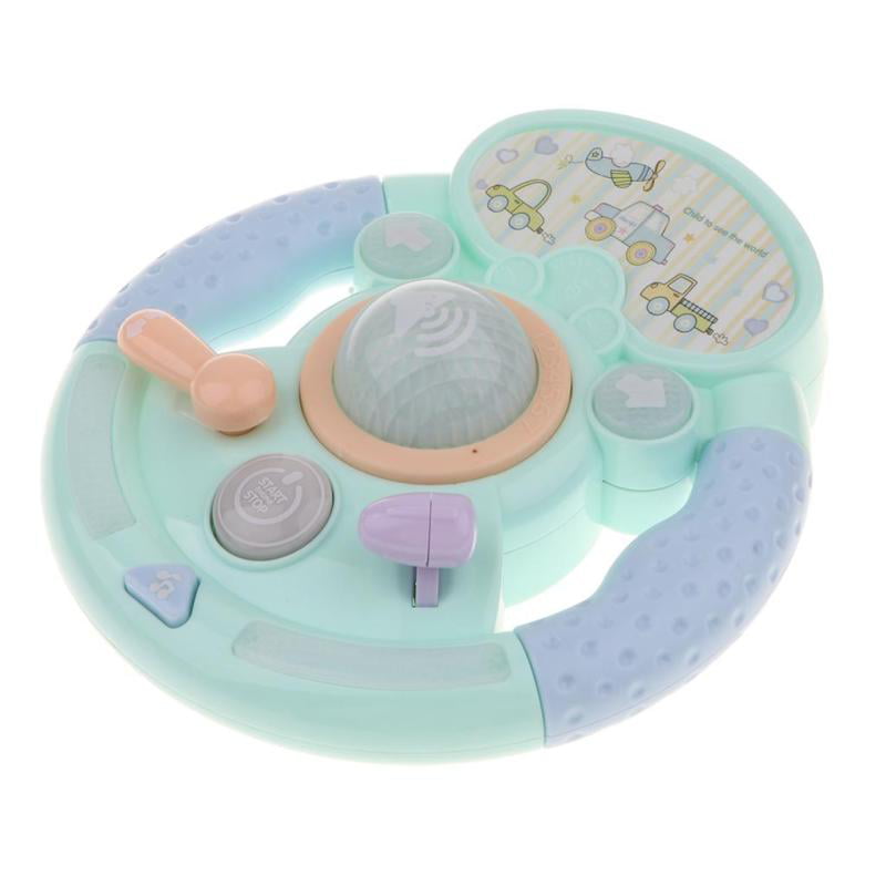 Electronic Steering Wheel w/ Light Sound Music Toy Baby Driver Pretend Games 