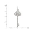 thumbnail image 2 of Key Pendant Necklace in Sterling Silver with Synthetic Cubic Zirconia (CZ), 2 of 4
