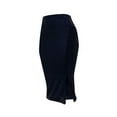thumbnail image 4 of BLTIBY Women's Sequin Skirt High Waist Side Split Sparkly Glitter Pencil Midi Wrap Skirt Elegant Cocktail Party Skirts Dark Blue XL, 4 of 6
