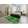 thumbnail image 5 of Ahgly Company Machine Washable Indoor Rectangle Transitional Deep Emerald Green Area Rugs, 3' x 5', 5 of 7