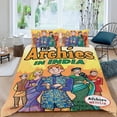 thumbnail image 2 of The Archies-themed Bed Sheet Set Three Piece Set Comfortable And Skin Friendly Unique Design Home Decor Gifts For Family Friends fans36x75Inches（90cm*190cm）, 2 of 6