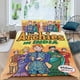 thumbnail image 2 of Los Archies Conjunto de sábanas temático, trío de piezas, cómodo y amigable con la piel, diseño único, regalo de decoración para el hogar para familiares, amigos y fans,140cm *210cm, 2 of 6