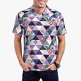 thumbnail image 5 of Wukai Plaid Flamingo Men’s Polo Shirts,Quick-Dry Athletic Shirt,Classic Fit Shirts-3X-Large, 5 of 8