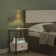 thumbnail image 5 of Oumilen Modern Adult Nightstand with Charging Station, Light Oak, 5 of 5
