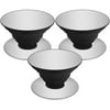 MightySkins POSOCK-White Carbon Fiber Skin Decal Wrap for Pop Sockets Sticker - Pack of 3 - White Carbon Fiber