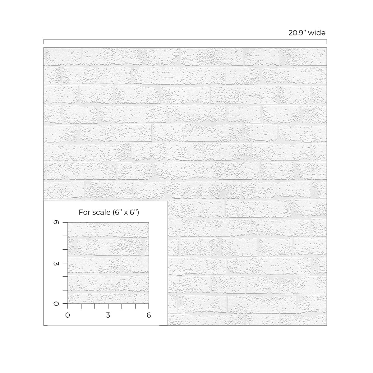 Seabrook Designs Erismann Industrial Brick Paintable Wallpaper - 20.9 in. W x 33 ft. L