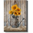 thumbnail image 2 of Woodiggie Rustic Sunflower 12” x 16” Framed Art Print, 2 of 2