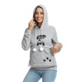 thumbnail image 2 of Oversize Lined Cat Dog Pouch Hoodie Casual Print Pet Carrier Kangaroo Pocket Hooded Sweatshirts Animal Holder Pullover Tops, 2 of 4