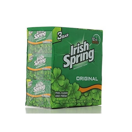 (PACK OF 3 BARS) Irish Spring ORIGINAL SCENT Bar Soap for Men& Women ...