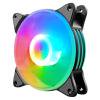 COOLMOON 12cm Chasis Ventilador de refrigeración 5 colores LED Iluminación Gran disipador de calor de 4 pines