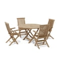 thumbnail image 2 of Anderson Teak Bahama Classic Folding Armchair 5-Pieces Dining Set, 2 of 2