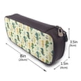 thumbnail image 3 of Lsque Seahorse Printed Big Capacity PU Leather Pencil Case Large Pencil Pouch Stationery Pen Bag Pencil Holder for Teen, 3 of 6