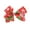 Red,Green, variant on Motique Accessories Christmas 6-inch Hair Bows for Little Girls with Gingerbread Design