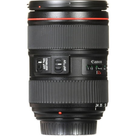 EF24-105mm F4L IS II USM Zoom Lens for Canon EOS DSLR Cameras - Black