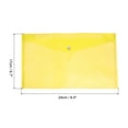 thumbnail image 2 of Unique Bargains File Folder Plastic Envelopes Document Organizer Yellow, 2 of 6