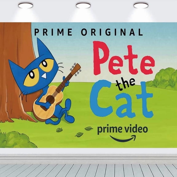 Pete the Cat Party Supplies Background Backdrop Taspestry Banner Poster Decor Decorations