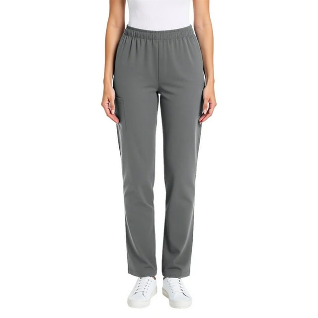 HongQid Sarraus pour Femmes Taille Mi-Haute Jambe Fuselée Pantalon Cargo Bas en Tissu Extensible Tailles Régulières/petites