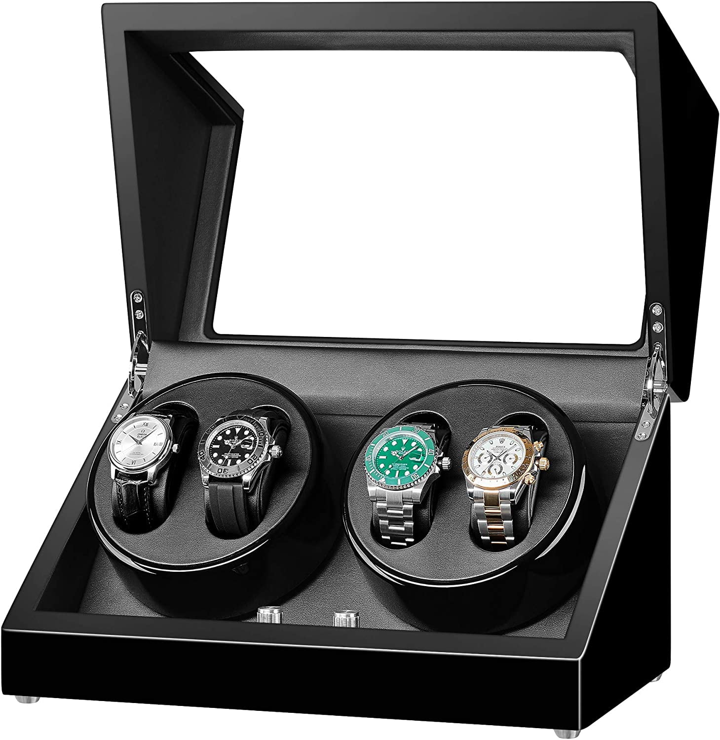 FSXUOLIPI Automatic Quad Watch Winder for Automatic Watchs 4 Watch