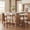 Walnut, variant on Christopher Knight Home 26" Seat Height Bar Stools with Upholstered Back for Kitchen Island, Walnut, Set of 2