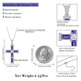 thumbnail image 6 of Beautlace Birthstone Cross Necklace for Women,18K White Gold Plated Cross Pendant,December Tanzanite Birthstone Necklace Jewelry Gift for Mom Wife Girlfriend Birthday Mother’s Day Christmas, 6 of 10