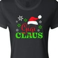 thumbnail image 4 of Inktastic Gigi Claus with Christmas Santa Hat and Snowflakes Women's T-Shirt, 4 of 5