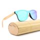 thumbnail image 4 of Gafas de sol deportivas unisex de madera de bambú, ligeras y elegantes Verde, 4 of 7