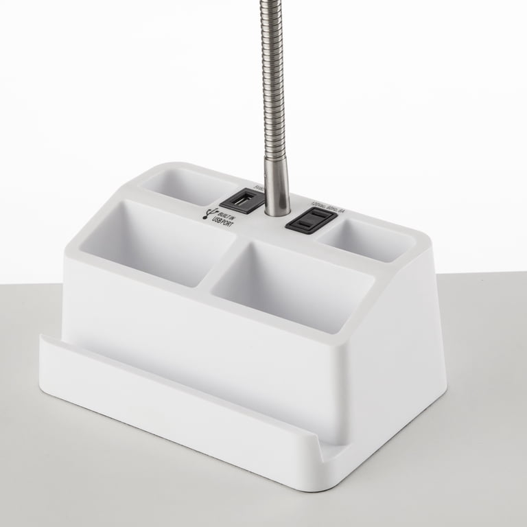 Mainstays Organizer Desk Lamp with USB Port photo 7