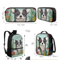 thumbnail image 5 of KUIFORTI Insulated Lunch Box Laptop Backpack Pencil Case 3 Pack Cooler Bag Messenger Bag Accessories, Border Collie Print, 5 of 7