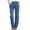 Blue, variant on Jeans for Women Stretchy Elastic Waist Denim Pants with Pockets