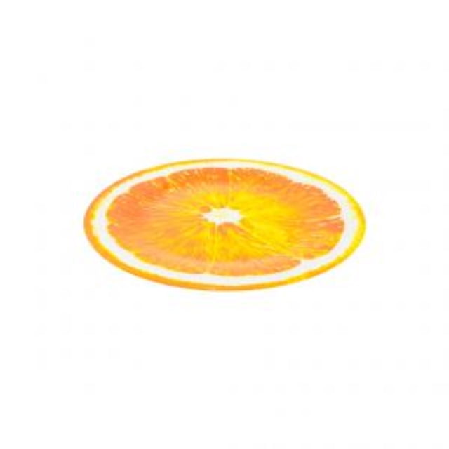 Vajilla 5 Platos Vidrio Extendido Forma Naranja 25 Cm Únicos